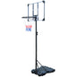 Portable Basketball Hoop Stand with Wheels for Kids Youth Adjustable Height 5.4ft - 7ft Use for Indoor Outdoor Basketball Goals Play Set