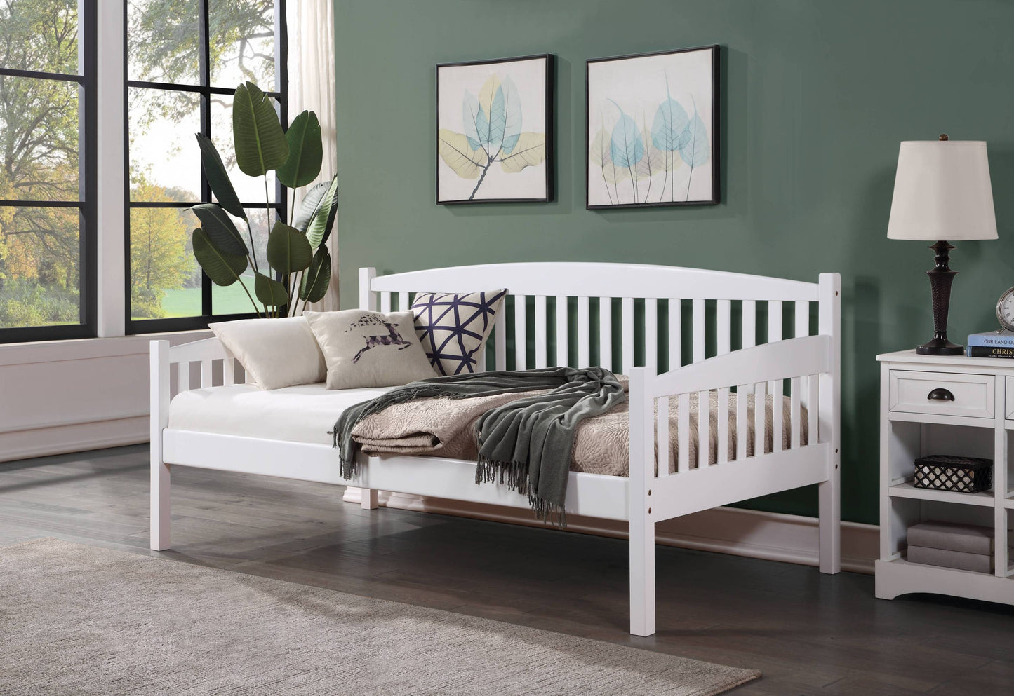 Caryn White Finish Daybed (Twin)