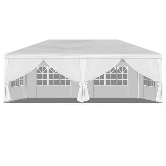 10*20FT Wedding Tent with 6 Removable Sidewalls,Outdoor Use for Party,Wedding,Marketplace