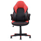 Adjustable Faux Leather Ergonomic Gaming Chair, Computer Desk/Office Chair, Black/Red