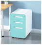 3 Drawer Mobile File Cabinet Under Desk Office,Simple Style Versatile Storage Cabinet for Legal/Letter/A4 Files, 5 Wheel Design Anti-Tilting Cold Rolled Steel Waterproof Moisture-Proof