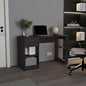 120-Home  47' Wide One Drawer Desk , Four Shelves, Writting Desk, Gamer Desk, Home Office, Living Room Black