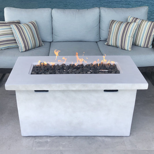 25' H x 42' W Fiber Reinforced Concrete Propane Outdoor Fire Pit Table