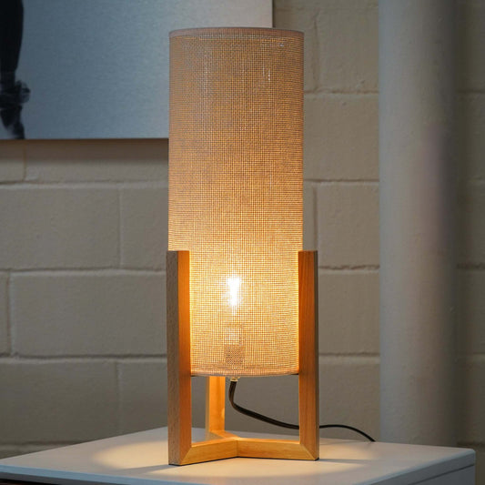 Simple and Stylish Bedroom Table Lamp, Small Home Warm Light Bedside Table Night Lamp, Suitable for Desk Reading Lamp for Kids Room Living Room Office, Rayna Table Lamp Oak and Natural  110-120V