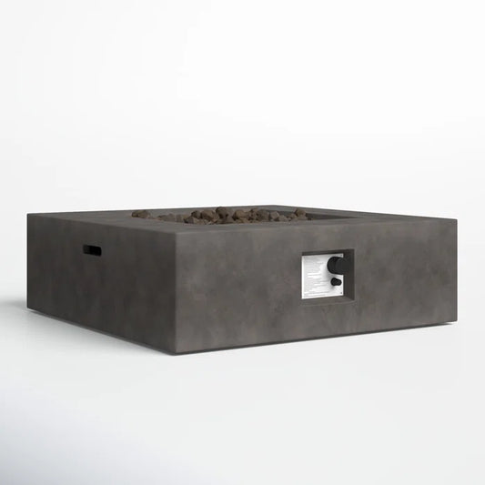 12' H Concrete Outdoor Fire Pit Table