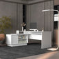 Emery L-Shaped 70' Wide Desk with One Cabinet and Two Open Shelves