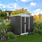 Outdoor Storage Sheds 6FTx4FT Apex Roof Grey