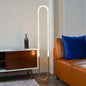 Contemporary Floor Lamp, LED Standing Light for Living Room Centerpiece, Bedroom & Office Lighting, Zeon LED Floor Lamp Coarse Gold and Clear 110-120V