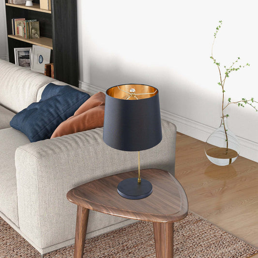 New Design Small Modern Stylish Desk Lamp In Stock In The United States, Easy To Install, Used for Bedside Table Lamp, Lustrous Table Lamp - Black outer and Gold inner 110~120V