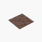 Stone Style 12' Patio Deck Tiles, DIY Module Interlocking Decking Tiles Floor Tile,Easy and Quick Installation Court Tiles for Porch Poolside Balcony Backyard 44pcs Red Brown
