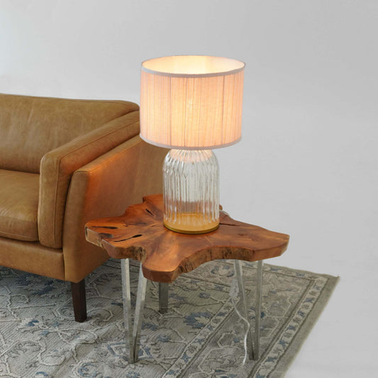 Bedroom Table Lamp Nordic Home Creative Romantic Warm Solid Wood Study Room Eye protection Desk Bedside Lamp LED Nebulis Table Lamp Gold - Clear and Pink 110-120V